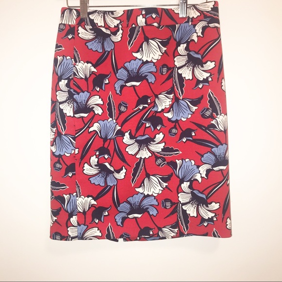 J.Crew Factory Floral Pencil Skirt-4 NWOT - Picture 4 of 8